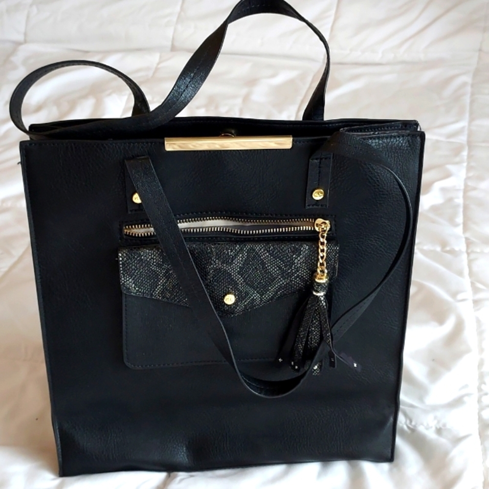 Kate Landry black shoulder bag